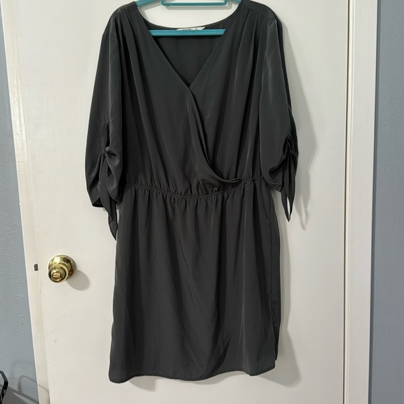 slim fit dress slacks Dressed up ruched midi dress  Little Chickadee